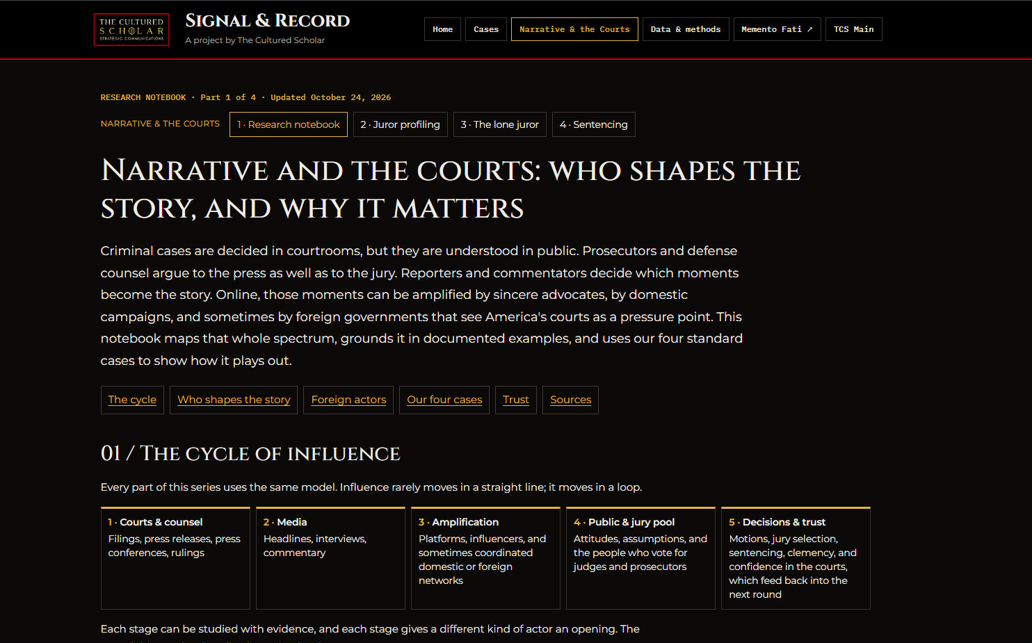 trial consulting and strategic influence